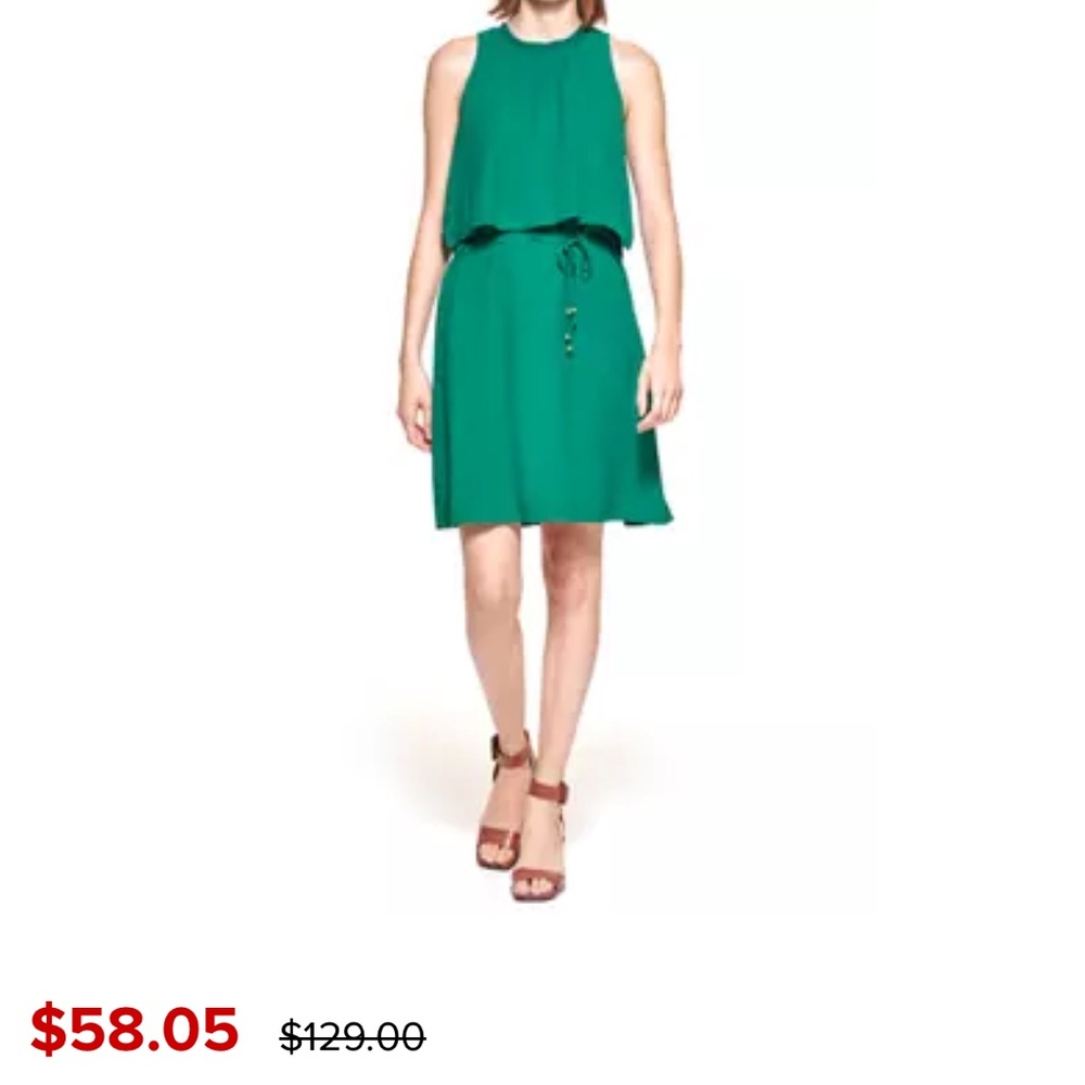 Calvin Klein green dress NWT. Size 16.